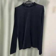 ISSEY MIYAKE MEN モックネック カットソー ブラック M 黒　綿のサムネイル