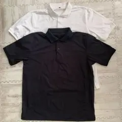 workman OCEANS ポロシャツ 2枚セット黒白　Lサイズのサムネイル