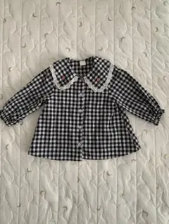 futa futa チェック柄長袖シャツ 90サイズ