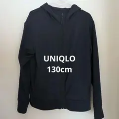 【UNIQLO】子供用 エアリズム UVカットメッシュフルジップ ネイビー