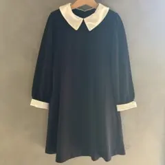 ネイビーAラインワンピース　卒入学式用　サイズ130 ユニクロ