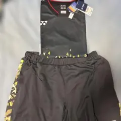 バドミントン　日本代表上下セット赤黒O(XL)