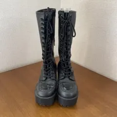 ブラック　黒　ロングブーツ　M