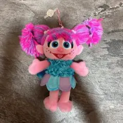USJ セサミストリート アビー ぬいぐるみキーチェーン