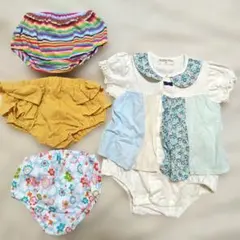 ロンパース ほぼ未使用 ブルマ 4点セット まとめ売り ベビー服 半袖 匿名配送のサムネイル