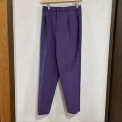 gu ストレッチテーパードパンツ パープル