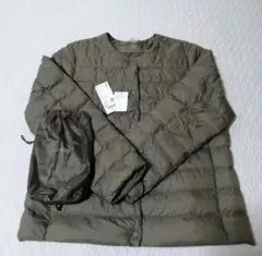 UNIQLOパフテッドコンパクトジャケット XL オリーブグリーン