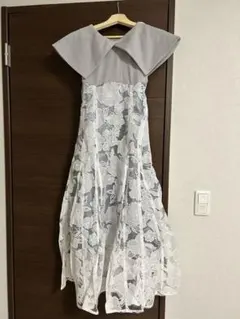 dazzlin オパールフラワーコルセットワンピース　グレー　S