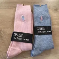 ラルフローレンソックス靴下2足セット新品