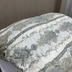 ペイズリー柄 羽毛掛け布団 シングルサイズ 寝具　羽毛布団　ダウン95% 日本製