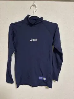 asics ネイビー タートルネック アンダーシャツ