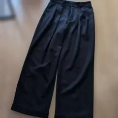 GU黑ワイドパンツ☆