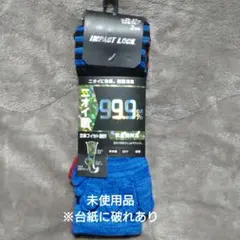 【台紙に破れあり・未使用】IMPACT LOCK　5本指クルーソックス　2足組