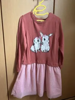 カワイイうさぎワンピース　サイズ120 値下げします