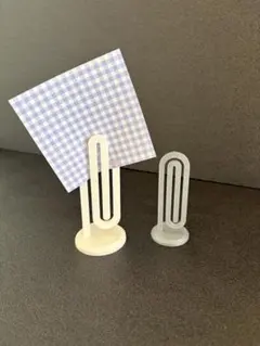 ハンドメイド★クリップ型メモスタンド