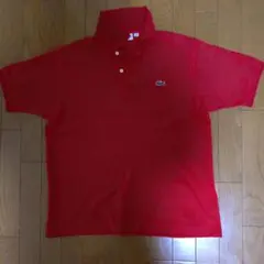 LACOSTE レッド ポロシャツ CLASSIC FIT