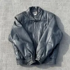 90s ヴィンテージ 短丈　羊革 ラムレザージャケット ブルゾン 本革