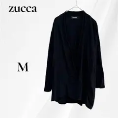 ルイ様専用◇ZUCCA ズッカ ロングカーディガン M ブラック 長袖 トッパー