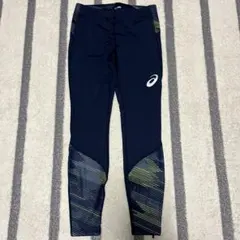 ロングタイツ アシックス asics ネイビー