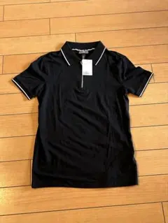★新品•タグ付き★H&M ポロシャツ レディース 黒色 半袖のサムネイル