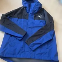 PUMA ウィンドブレーカー M 青/黒