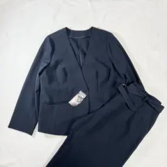 グリーンレーベルリラクシング ノーカラー ラペルジャケット パンツ