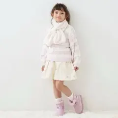 【メゾピアノ】ユニコーン刺しゅうキュロットスカート