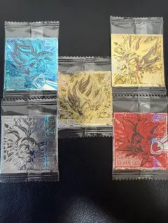 ドラゴンボールウエハース 悟空S 5枚セット 未開封 ダブルゴールドスペシャル