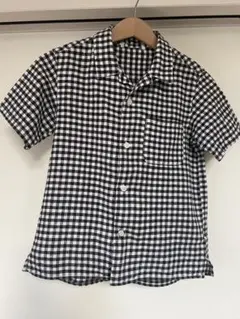 チェック柄 半袖シャツ キッズXL