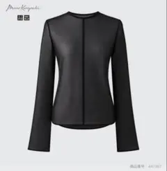 UNIQLO × Mame Kurogouchi シアークルーネック　ブラック