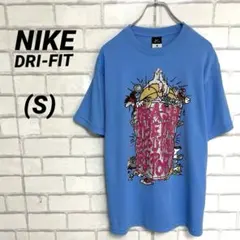 NIKE ナイキ　ドライフィット　Tシャツ　青　吸水速乾　運動着　スポーツ