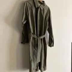 ADAM ET ROPE ステンカラーコート カーキ ベルト付き