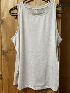 SHEINシーン パイソン柄タンクトップ　ライトカーキ ジムヨガピラティス