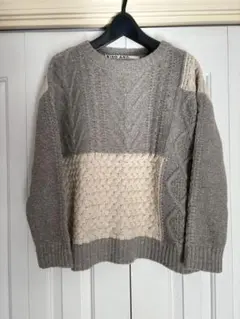 ニコアンド niko and... 配色ニット