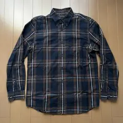 バナナリパブリック チェック ボタンダウン 長袖シャツ メンズM