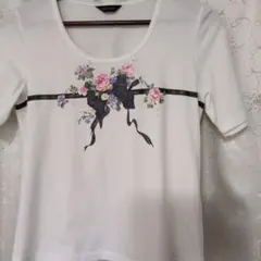 INGEBORG 半袖カットソー リボン 花柄のサムネイル