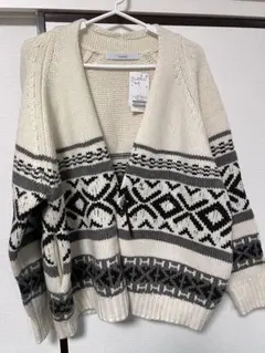 FRAMeWORK ジャガードカーディガン タグ付き