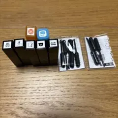 スタンプ　7個　ブラックインク