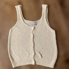 S/G Knit Wear ノースリーブ ニット カーディガン
