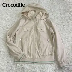 Crocodile　クロコダイル　ナイロンパーカー　フード取り外し可能