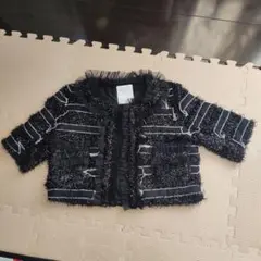 BITTOKO　 レース付き黒ジャケット