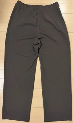 UNIQLO クレープジャージーストレートパンツ M チャコールグレー