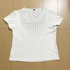 キラキラ　白Tシャツ