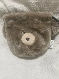くま 巾着 ポーチ