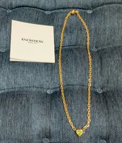 KNOWHOW ゴールド ハート型ネックレス