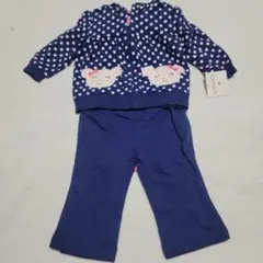 carter's ドット柄 トレーナー・パンツ・ボディスーツセット　新品未使用