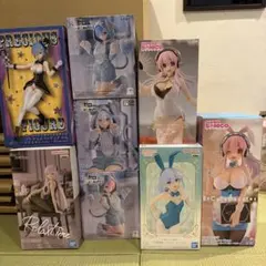 日*5様 フィギュアセット バニーガール 、すーぱーそに子 、Reゼロ