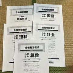 日能研2025年6年 公開模試1回&合格力実践テスト2回&合格力育成テスト1
