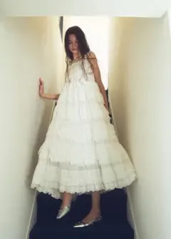 Bibiy. DARLENE SHUSHU DRESS ホワイト 極美品】Bibiy. DARLENE SHUSHU DRESS(WHITE) - メルカリ