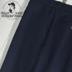 人気 リーバイス アクションスラックス W35相当 ネイビー テーパード 古着のサムネイル